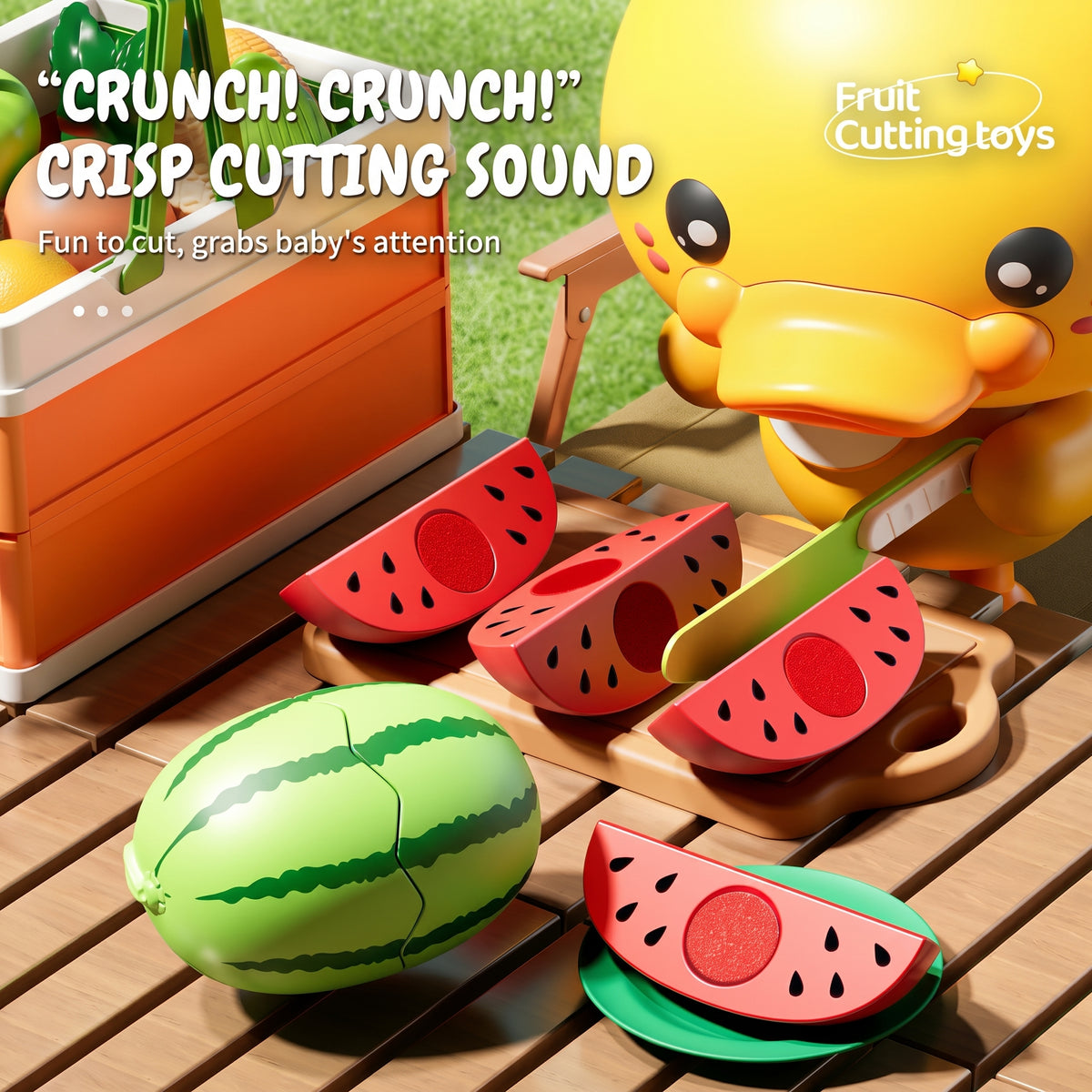 Set de Frutas y Verduras para Cortar de Juguete 28 Piezas Alimentos de Juguete con Velcros para Pelar y Cortar Incluye Cesta Plegable de Almacenamiento Tabla y Cuchillo para Niños