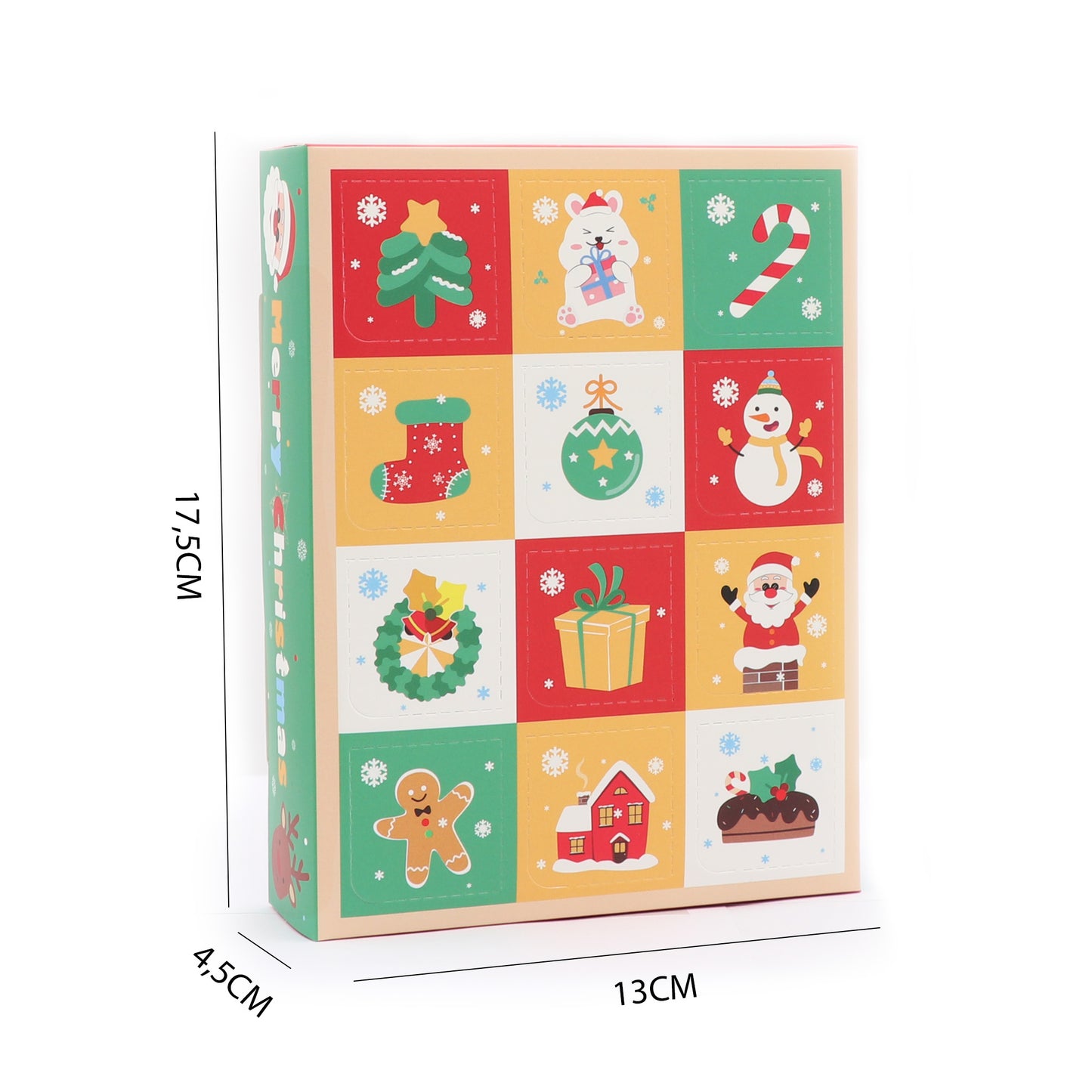 CAJA SORPRESA FIGURAS NAVIDEÑAS 12 PCS