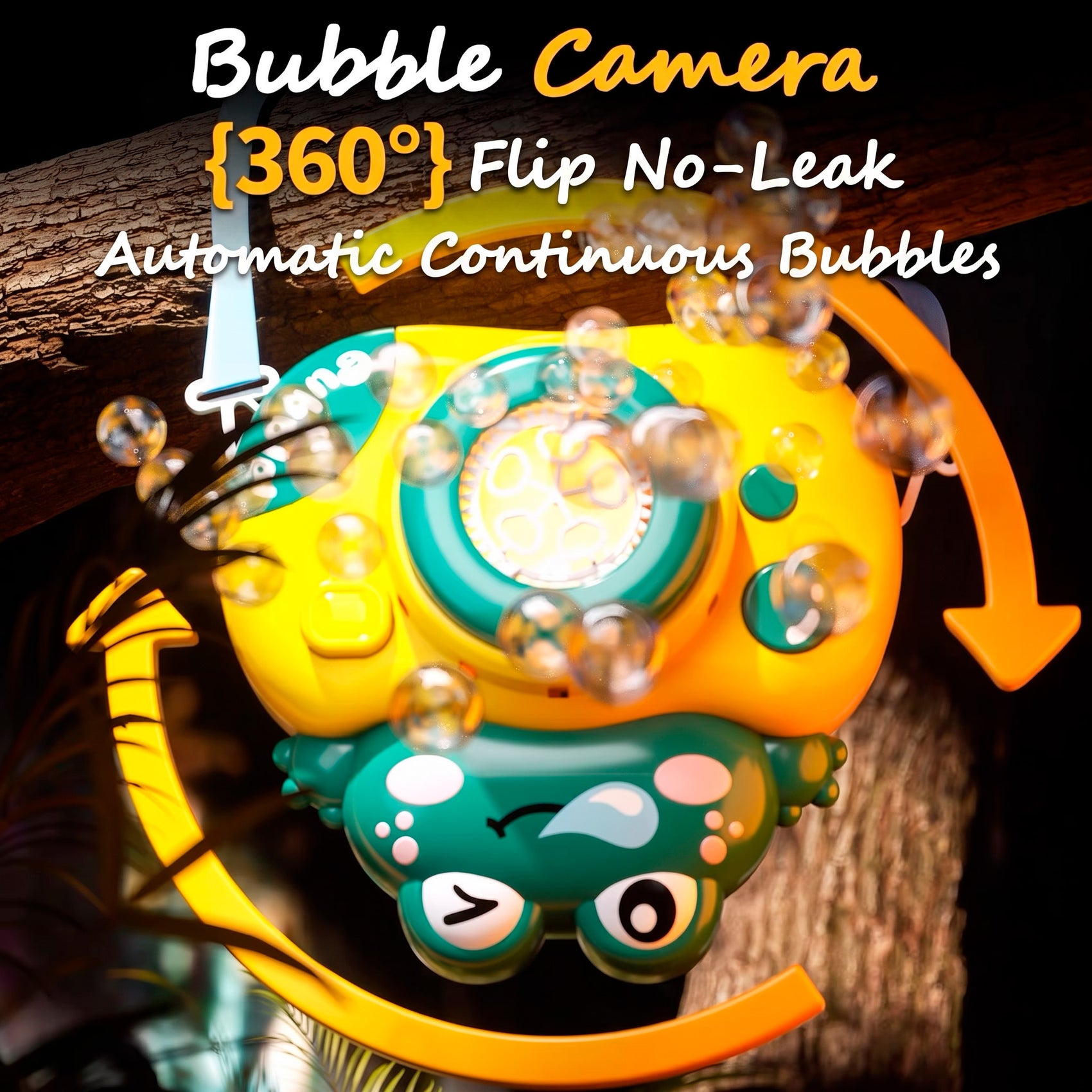 Máquina de Burbujas con Líquido Incluido para Niños con Luces y Música