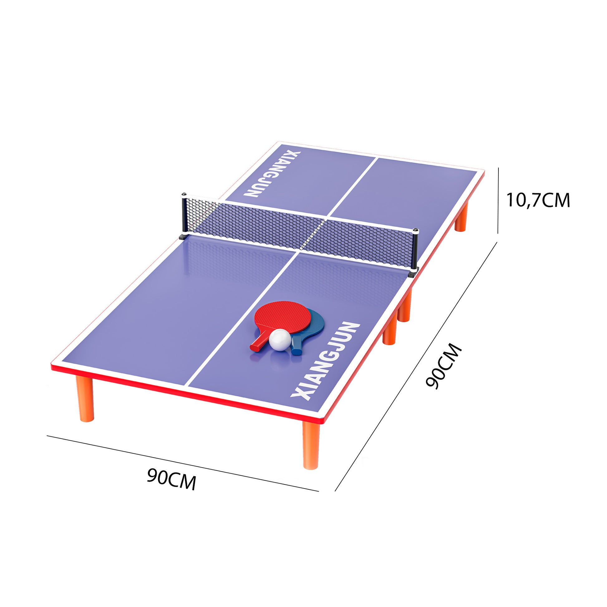 Dimensiones mini mesa pingpong Newplay - medidas producto