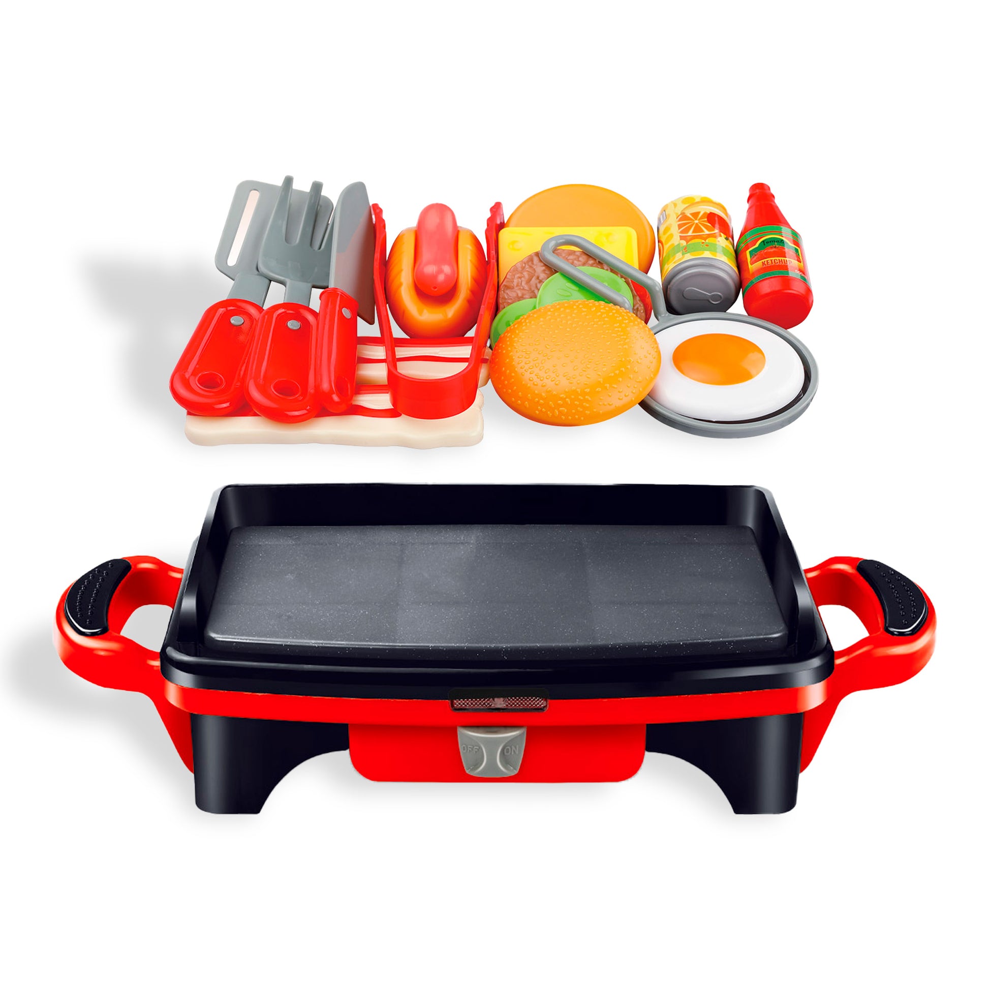 Juego parrilla barbacoa interactiva con luces sonidos y accesorios Newplay - juguete eléctrico