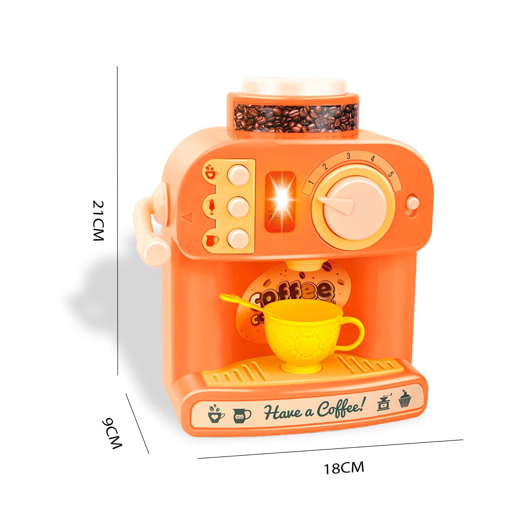 Juego de Cafetera Interactiva con Luces Sonidos y Accesorios