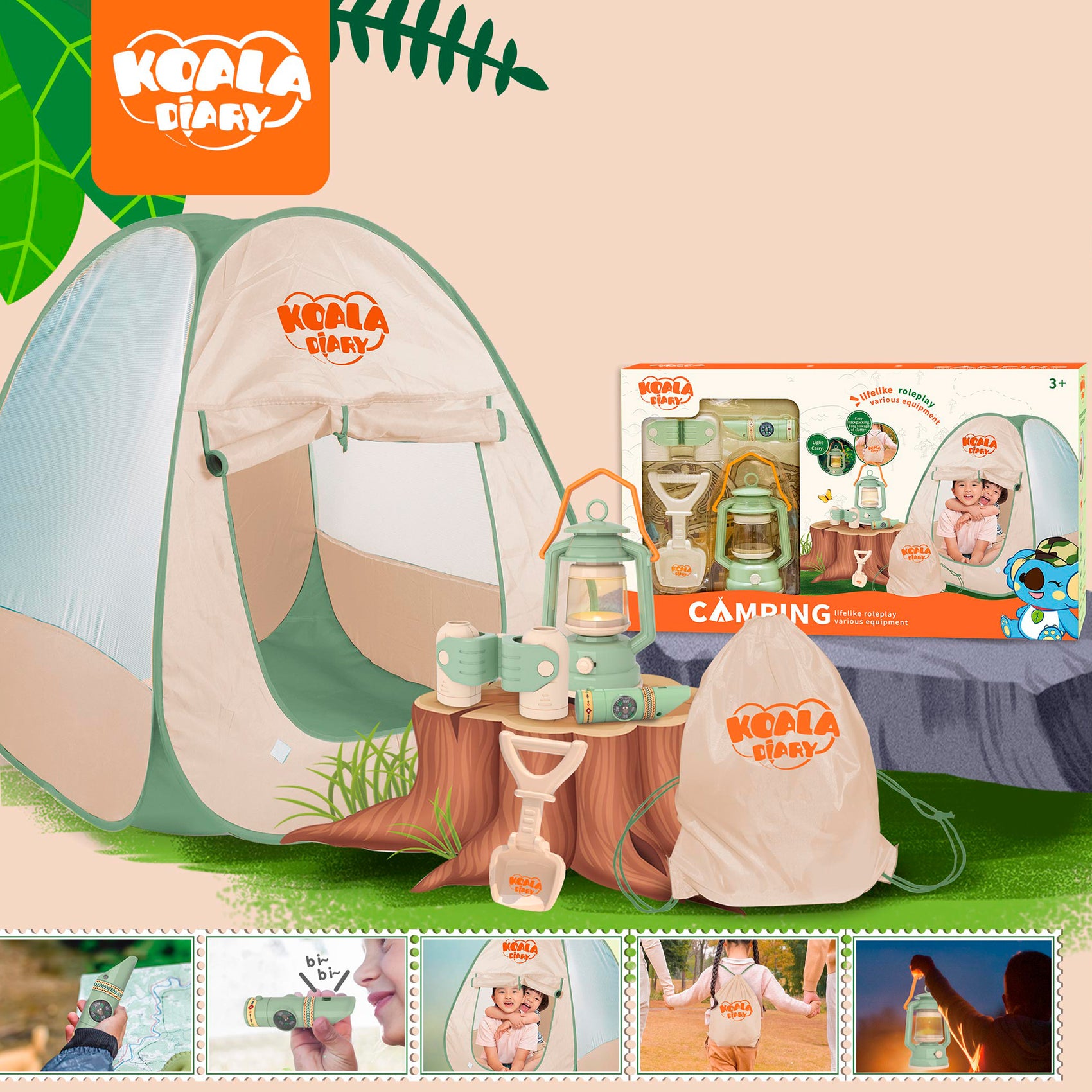 Set de Camping Portátil con Tienda de Campaña y Accesorios