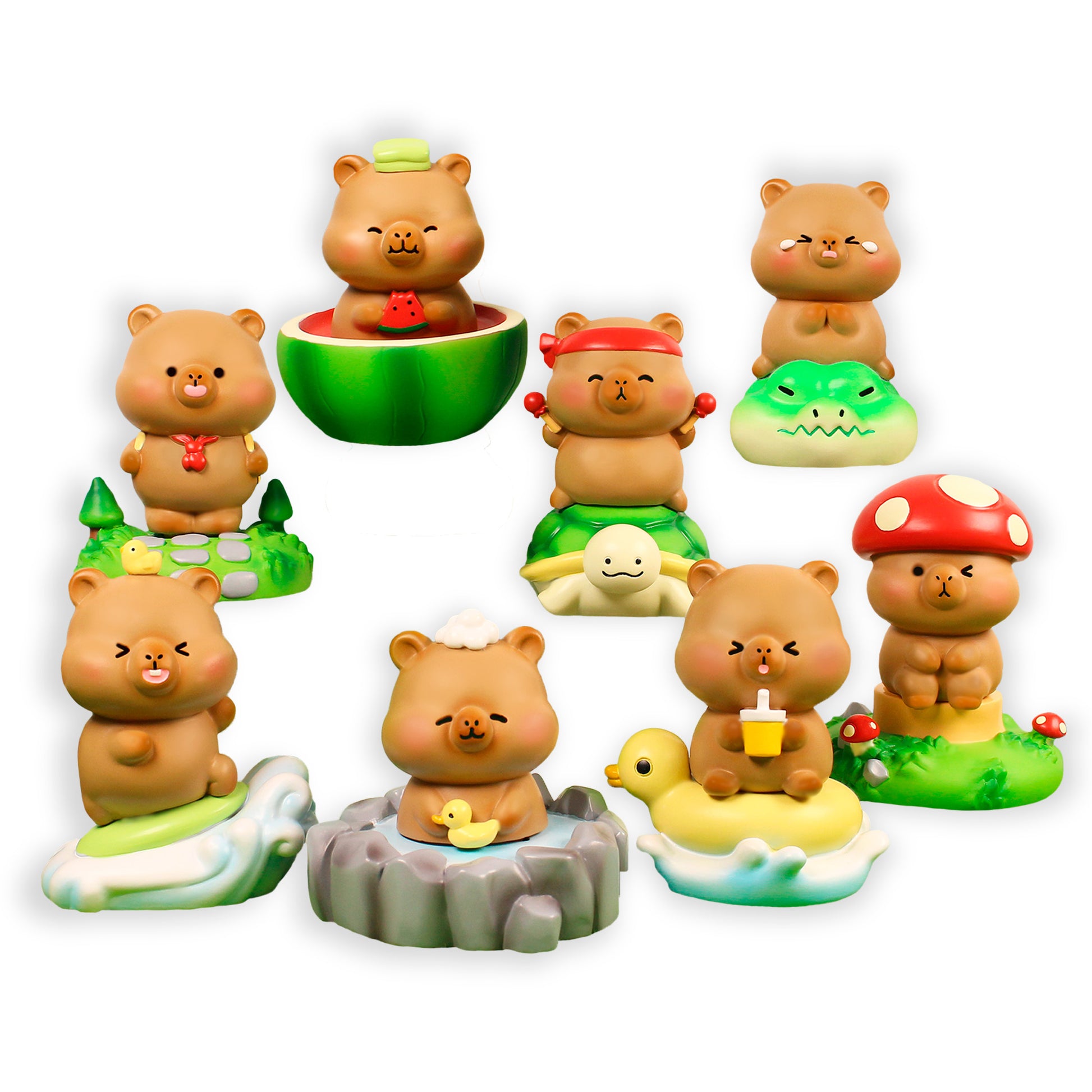 Blind box Capibara diversión con seta Newplay - figura sorpresa coleccionable