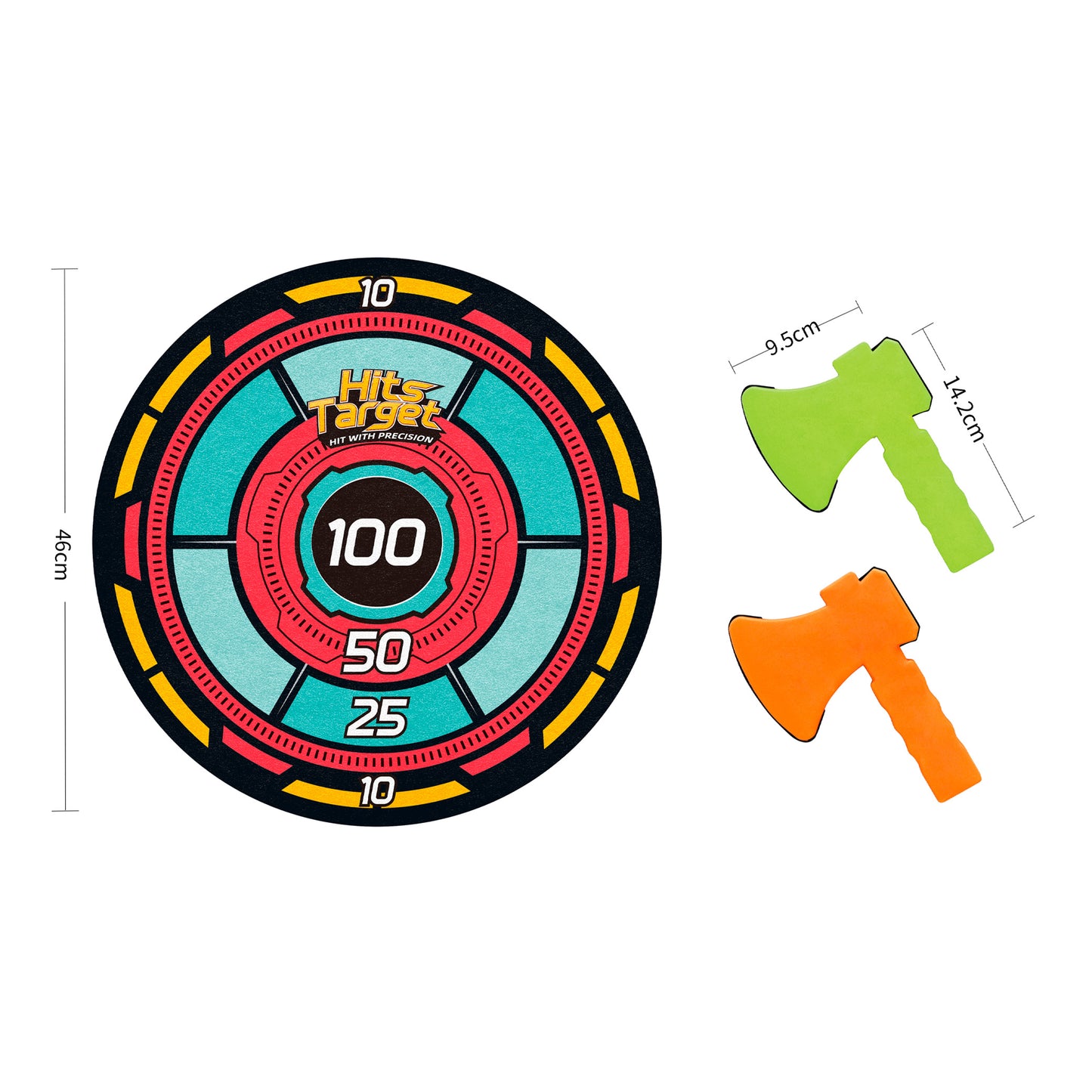 HACHA ARROJADIZA CON DIANA DE TELA