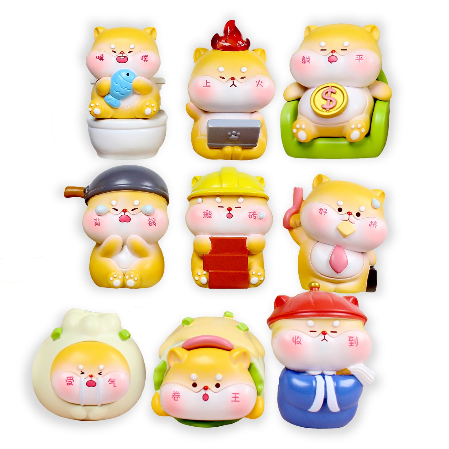 Blind box Shiba Inu serie vida diaria Newplay - figura sorpresa coleccionable