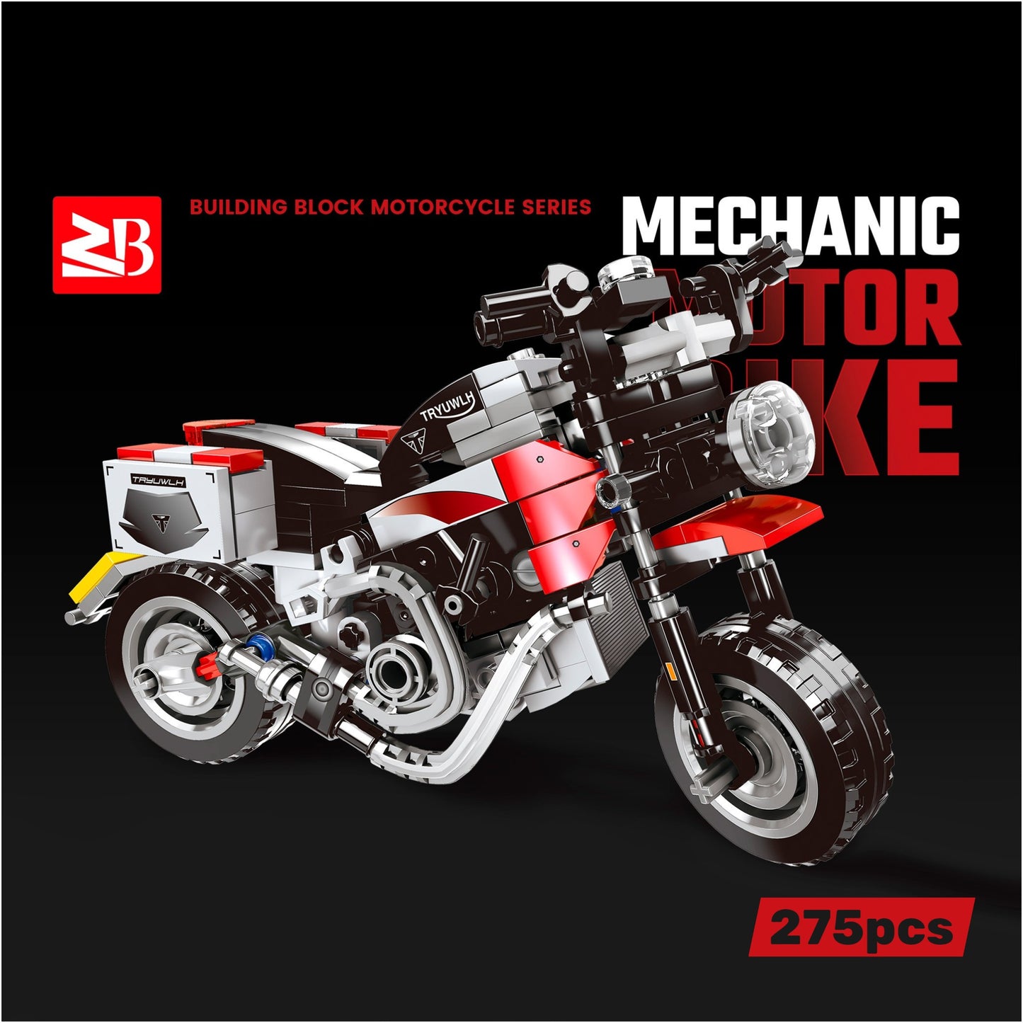 Vintage Motorcycle Building Blocks 275 pieces
