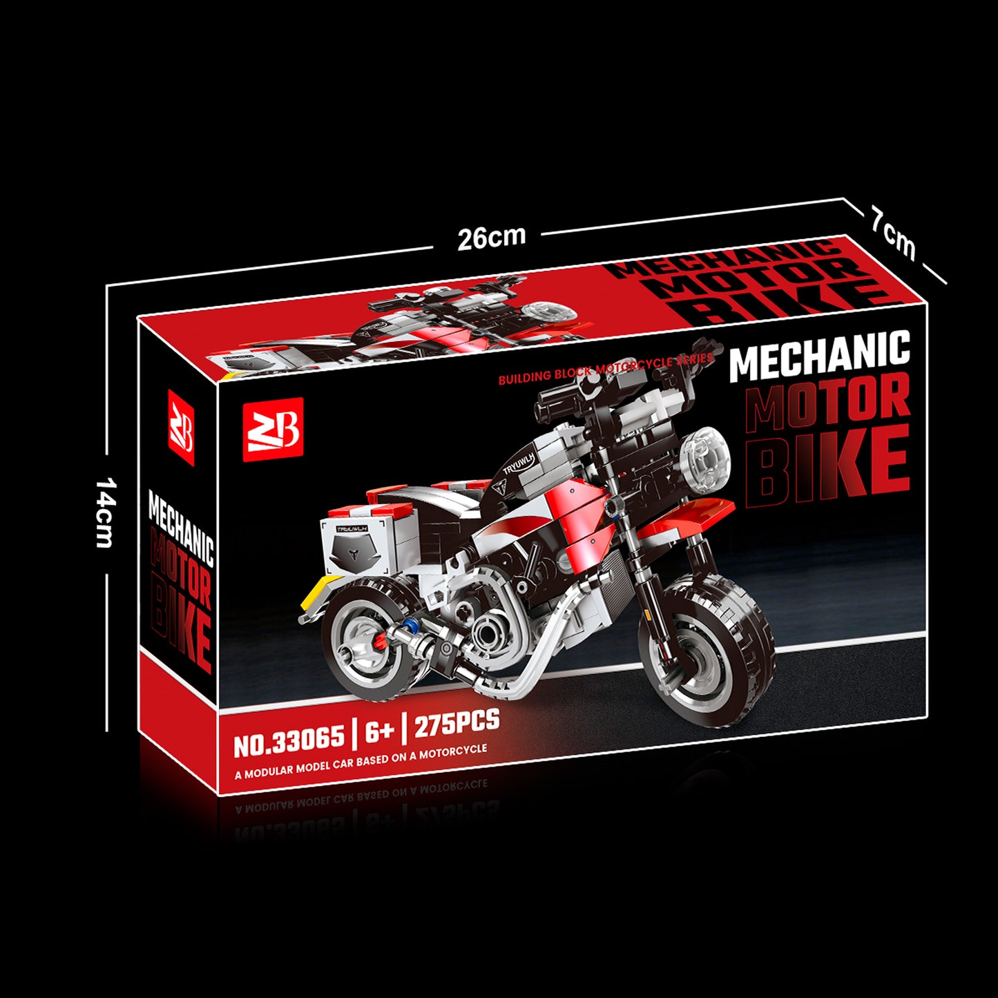 Vintage Motorcycle Building Blocks 275 pieces