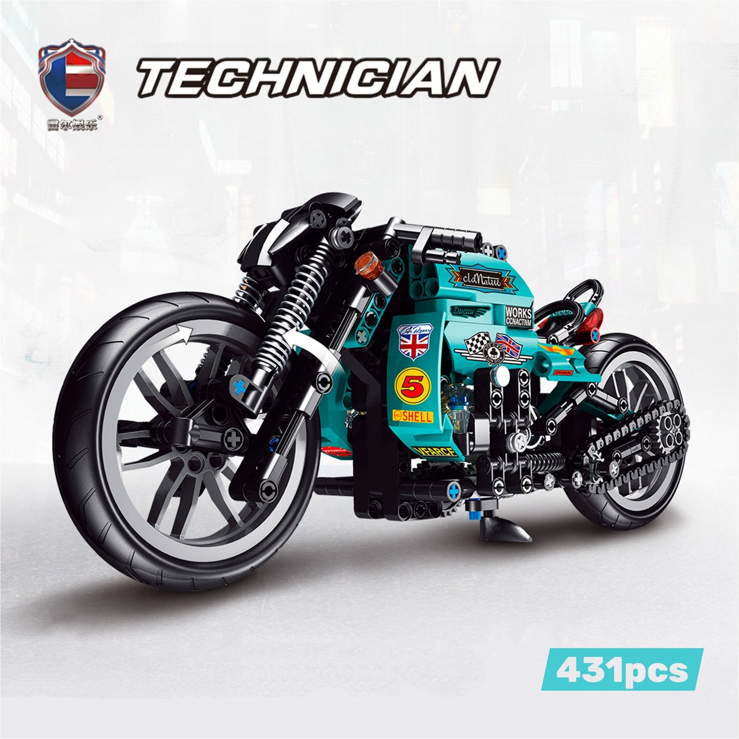 Sports Motorcycle Building Blocks 431 pieces