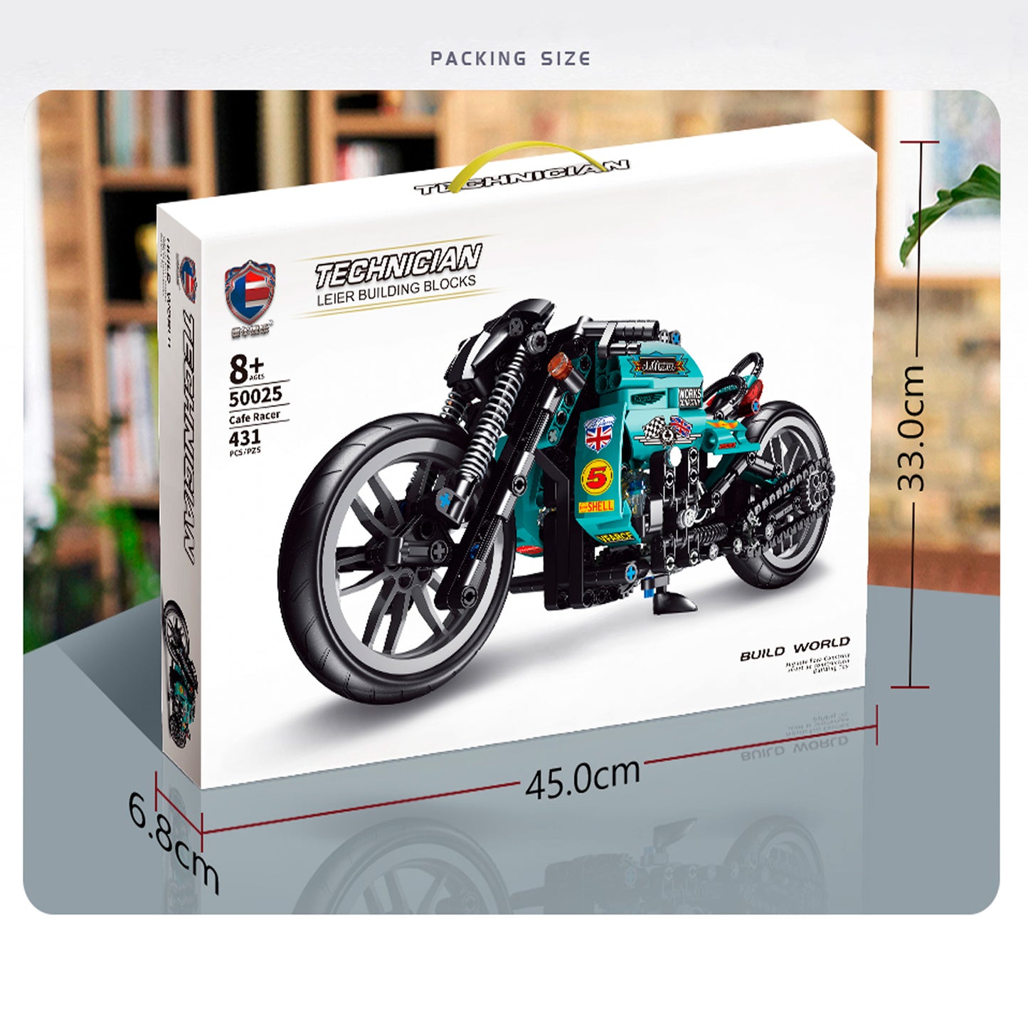 Sports Motorcycle Building Blocks 431 pieces