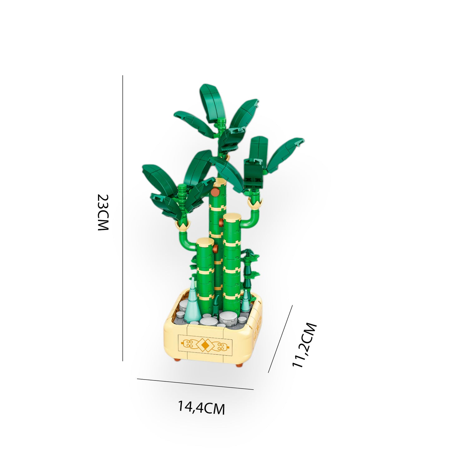 Bamboo Building Blocks of Prosperity 308 Pieces Gift to Wish Wealth and Honor