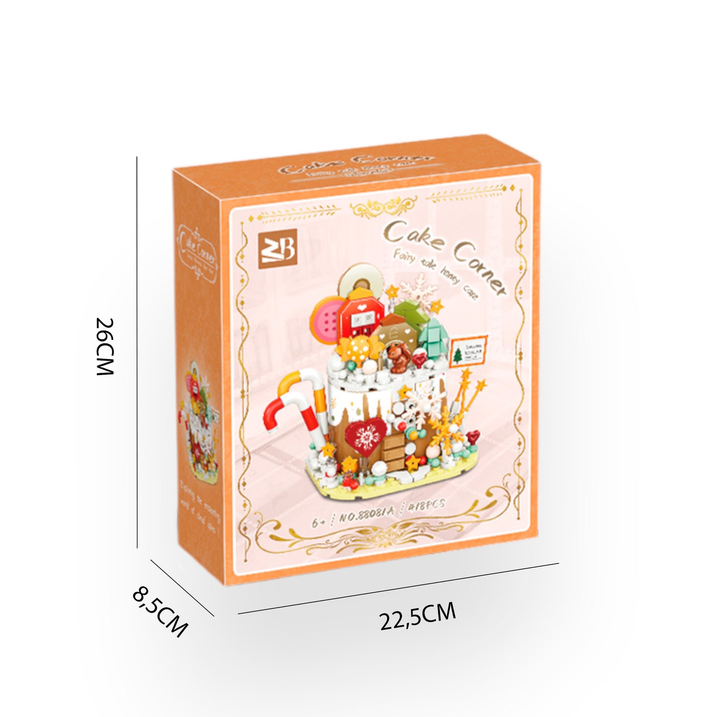 Medidas caja bloques construcción Honey Cake Newplay - empaque y dimensiones