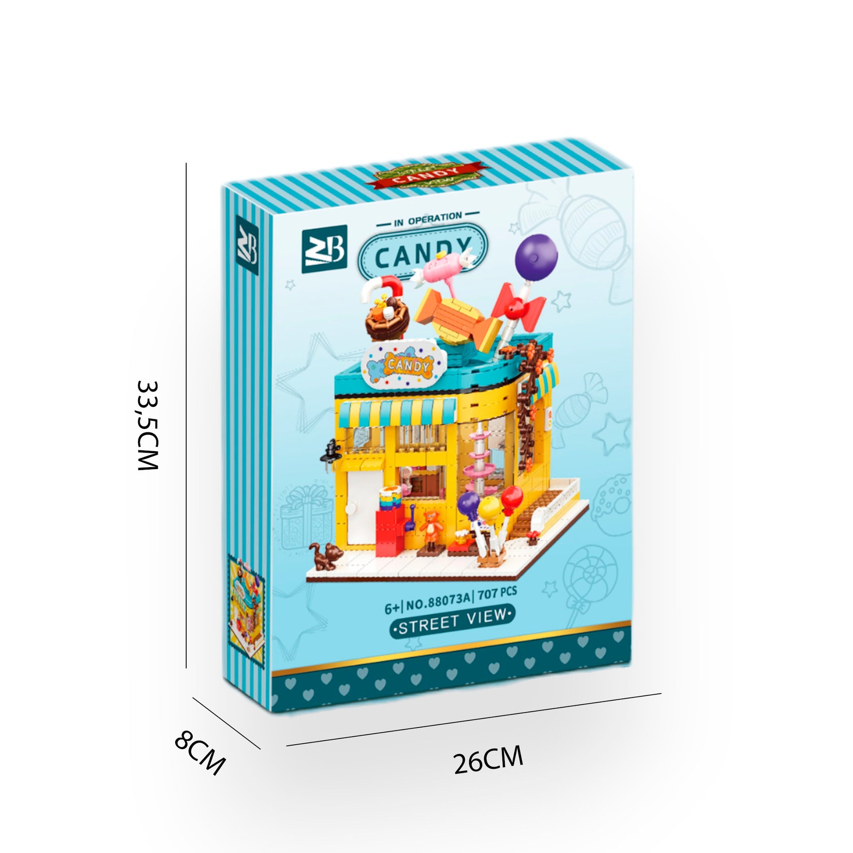 Bloques de Construcción Candy Shop 641 piezas