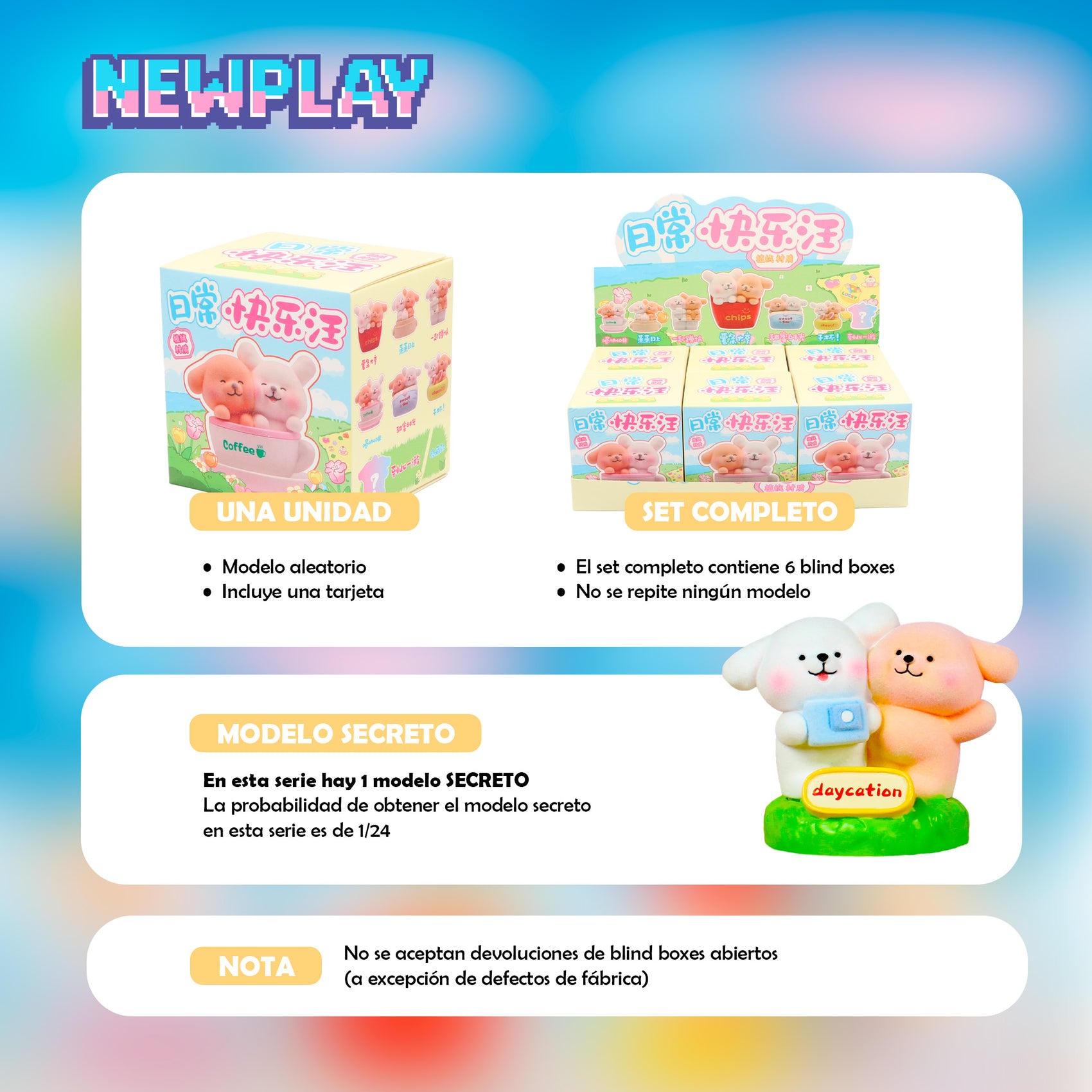 Blind box Serie de Happy Dog Vida Diaria