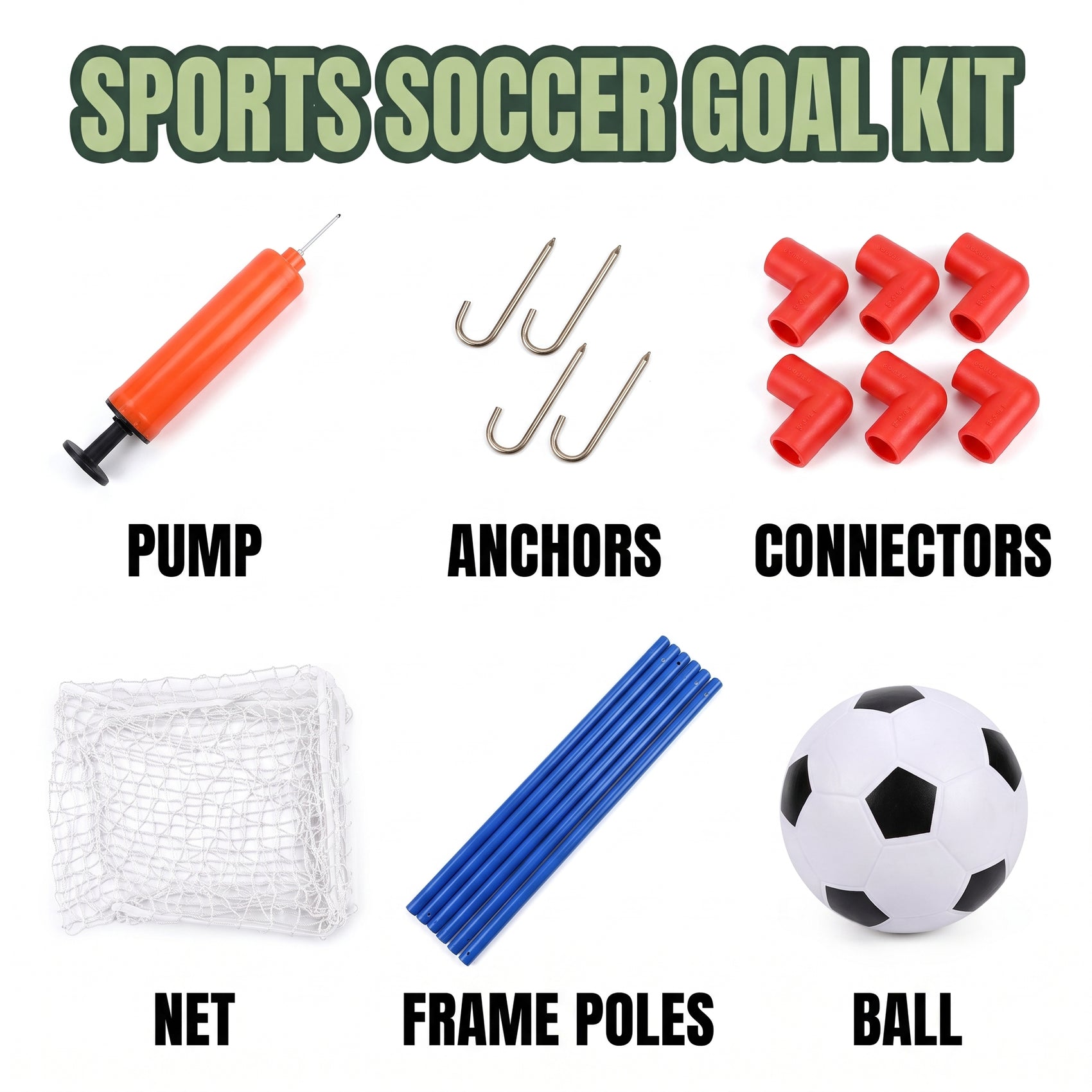 BUT DE FOOTBALL EN PLASTIQUE BLANC 62 CM