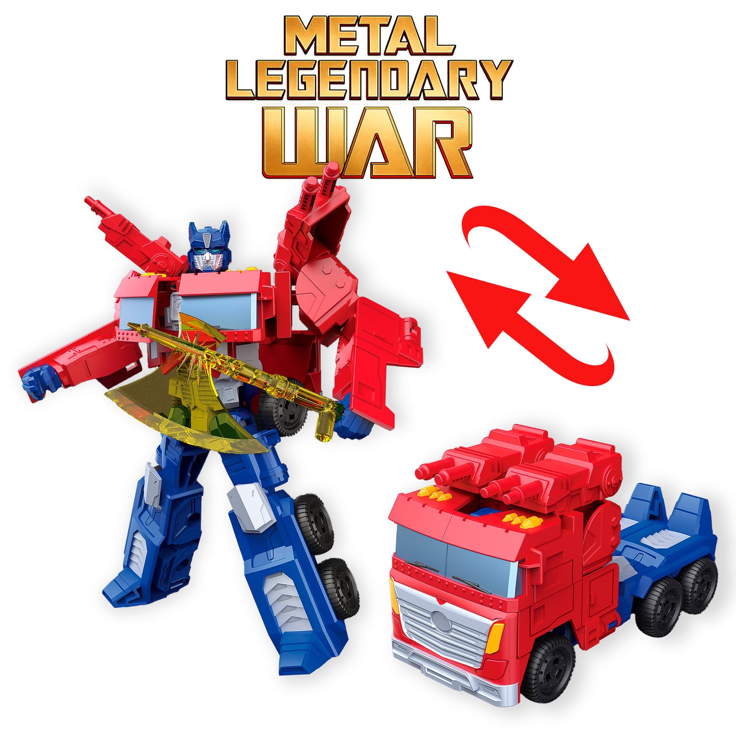 Robot Transformable Camión de Combate con Armas