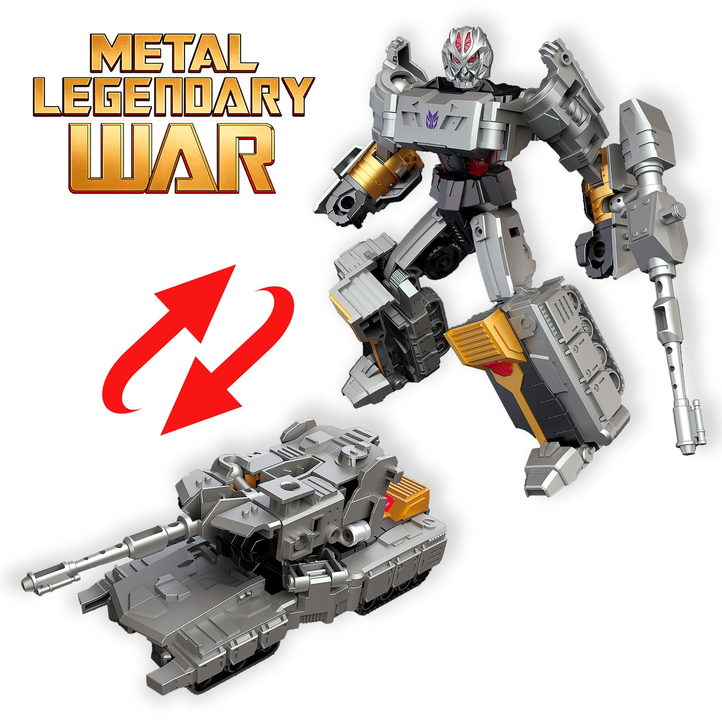 Robot Transformable Tanque de Combate con Armas