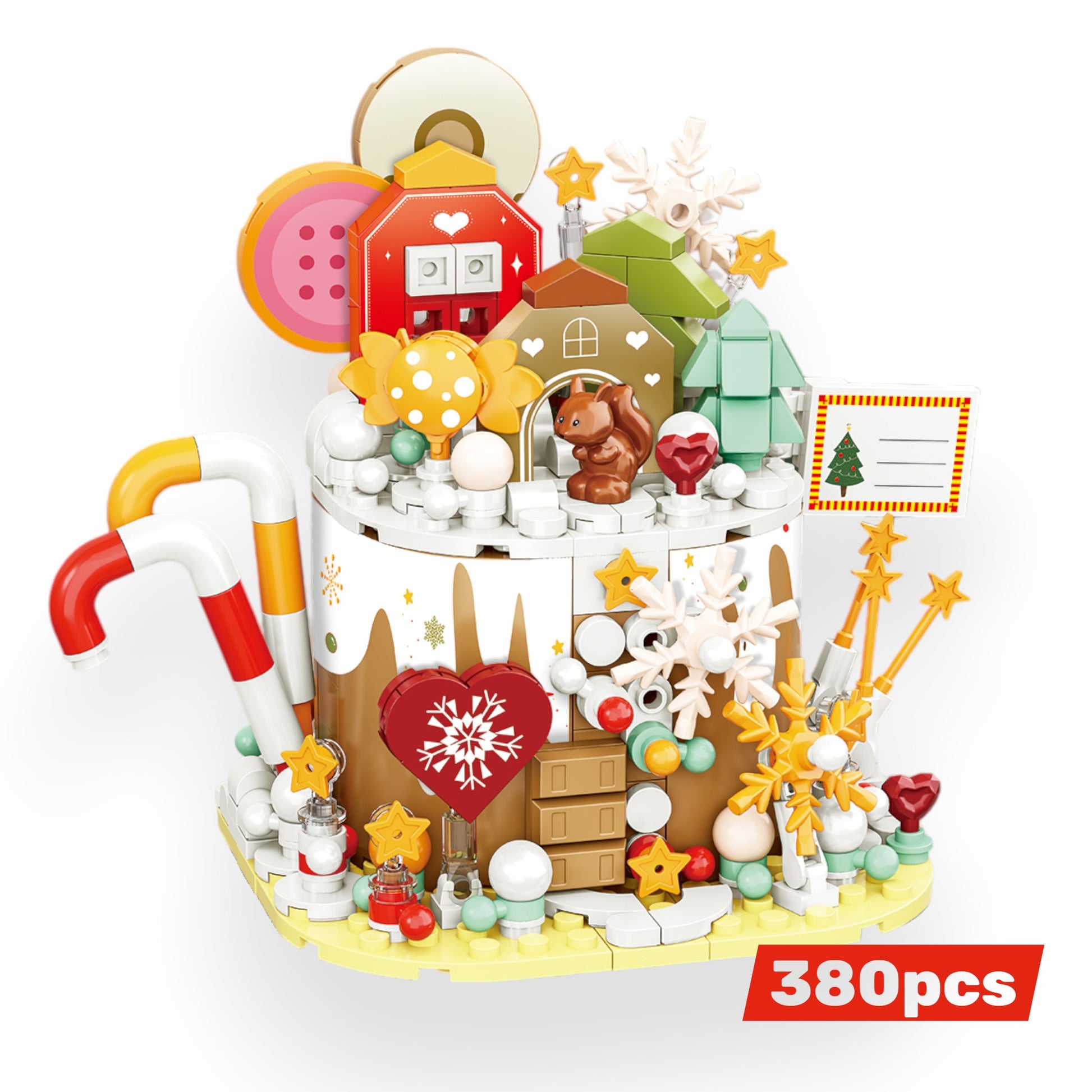 Bloques de construcción pastel miel Honey Cake 380 piezas Newplay - juguete educativo