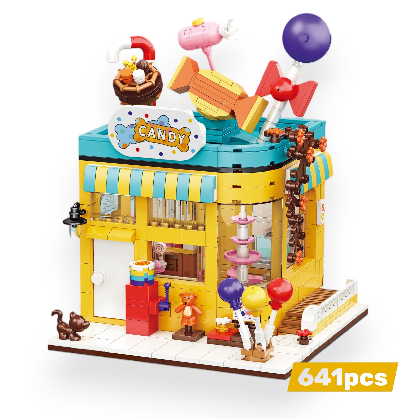 Bloques de Construcción Candy Shop 641 piezas