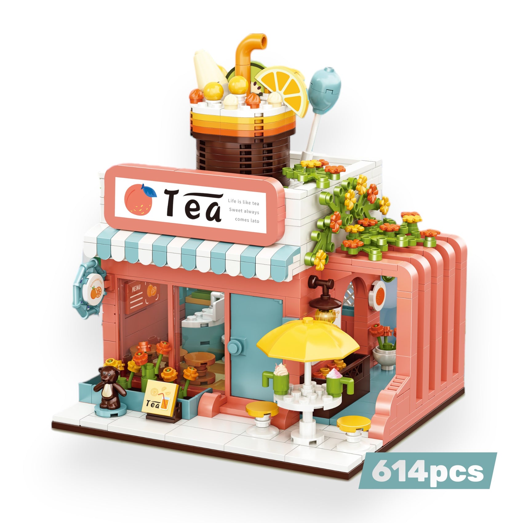 Bloques de Construcción Tea Shop 614 piezas